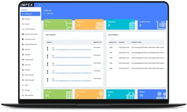 IMPEX Data Platform Screen 7