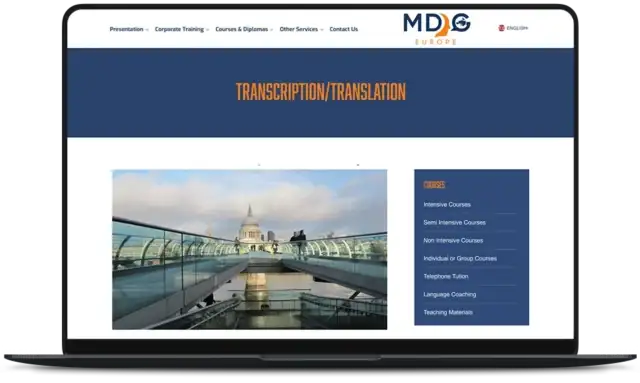 MDG Europe - New Website Development with Innovation