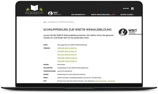 Weininstitut München – Wine training