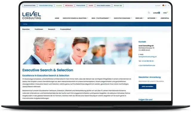 Level Consulting AG Website