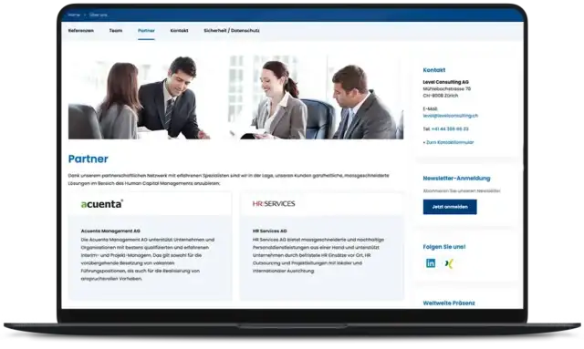 Level Consulting AG Website