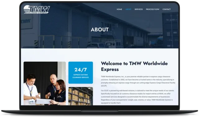 TMW Worldwide Express Website - About Us
