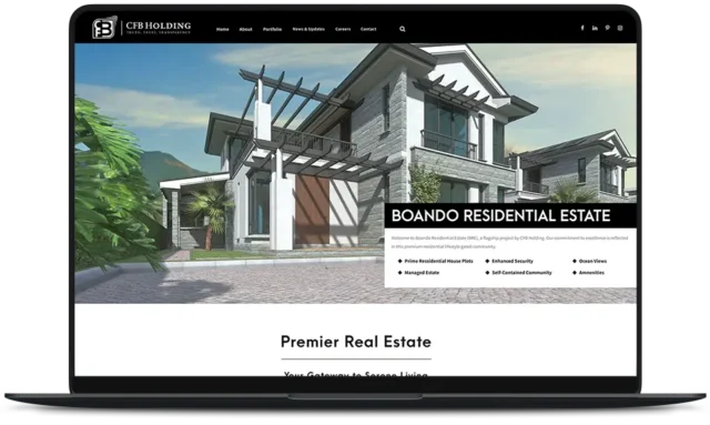 CFB Holding Website Real Estate