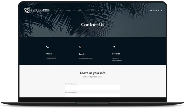 CFB Holding Website Contact Us