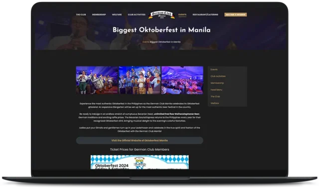 German Club Manila Website - Oktoberfest