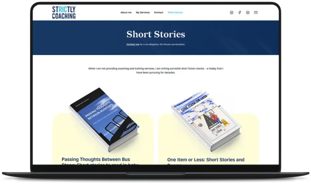Strictly Coaching Website - Stories