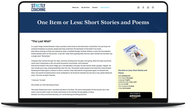 Strictly Coaching Website - Book