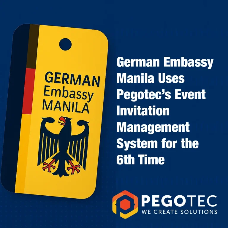 German Embassy Manila Uses Pegotec’s Event Invitation Management System for the 6th Time