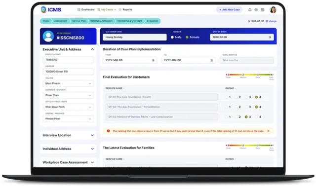 Integrated Social Service Case Management System for Cambodia's Ministry of Social Affairs