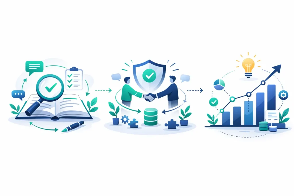 Pegotec Singapore values of transparency, trust, and continuous learning in software development