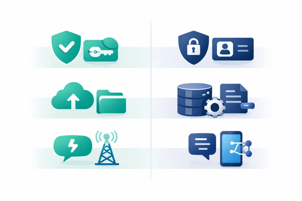Supabase vs Firebase database comparison showing SQL and NoSQL approaches