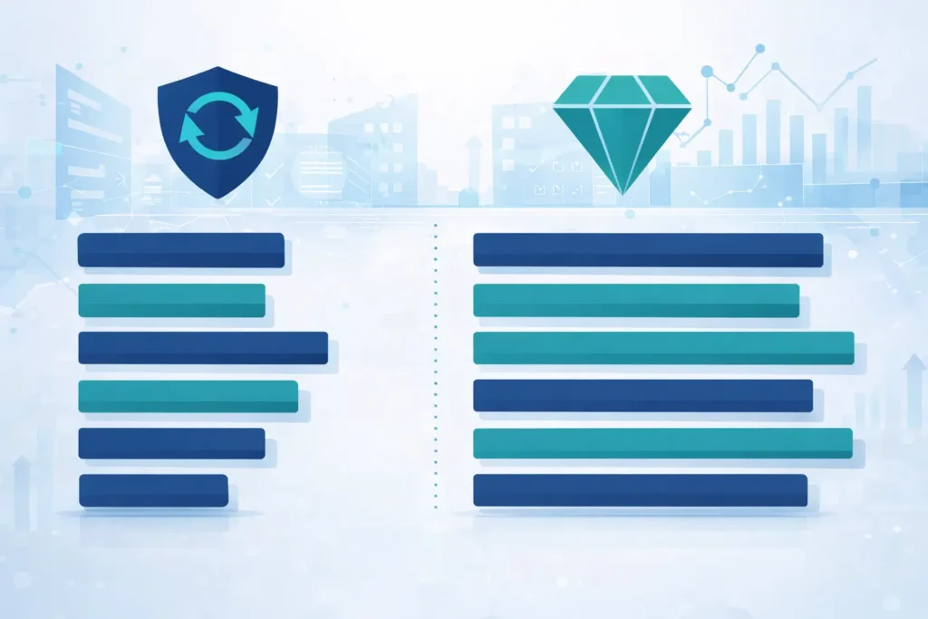 Comparison table showing CodeIgniter 4 versus Laravel as migration targets for CodeIgniter 3 applications 