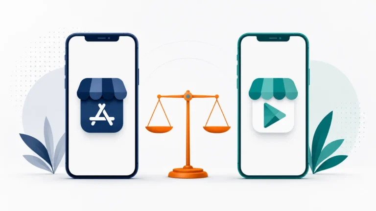 iOS App Store vs Google Play 2026: Fee, Approval, and Implementation Framework